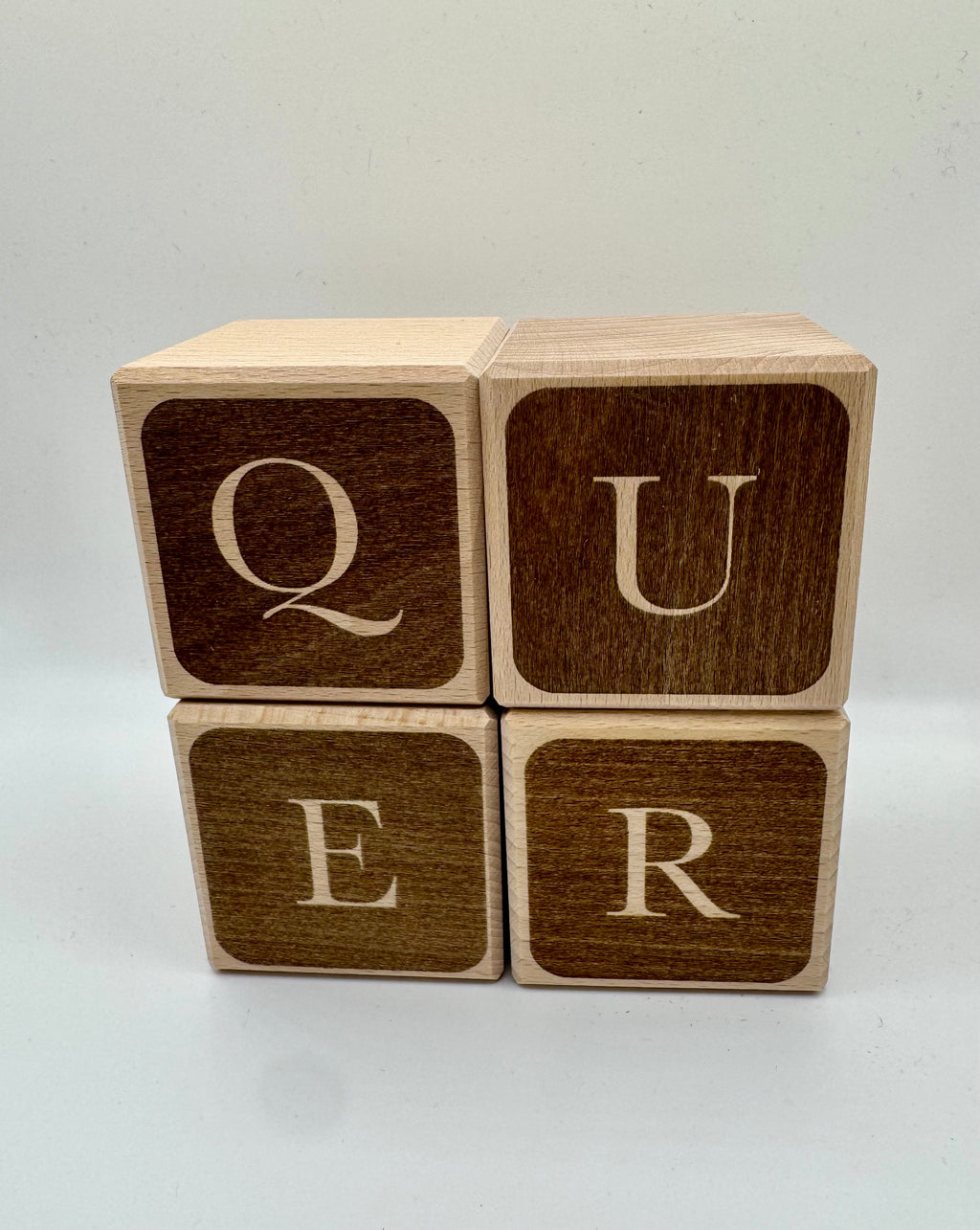 Cubos de madera iniciales