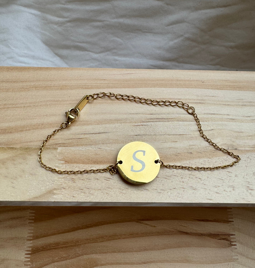 Pulsera placa redonda personalizada