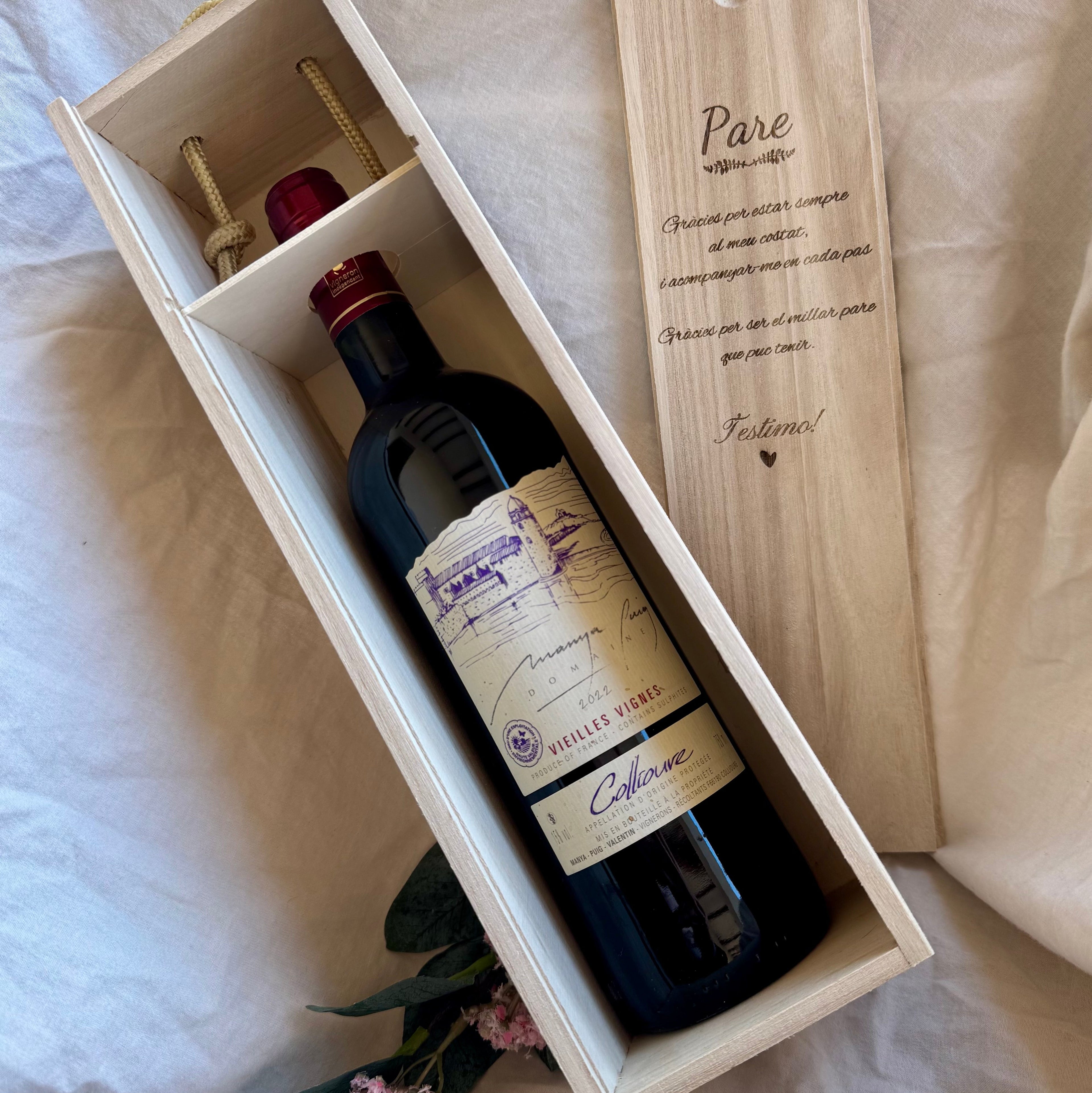 Caja para vino personalizada