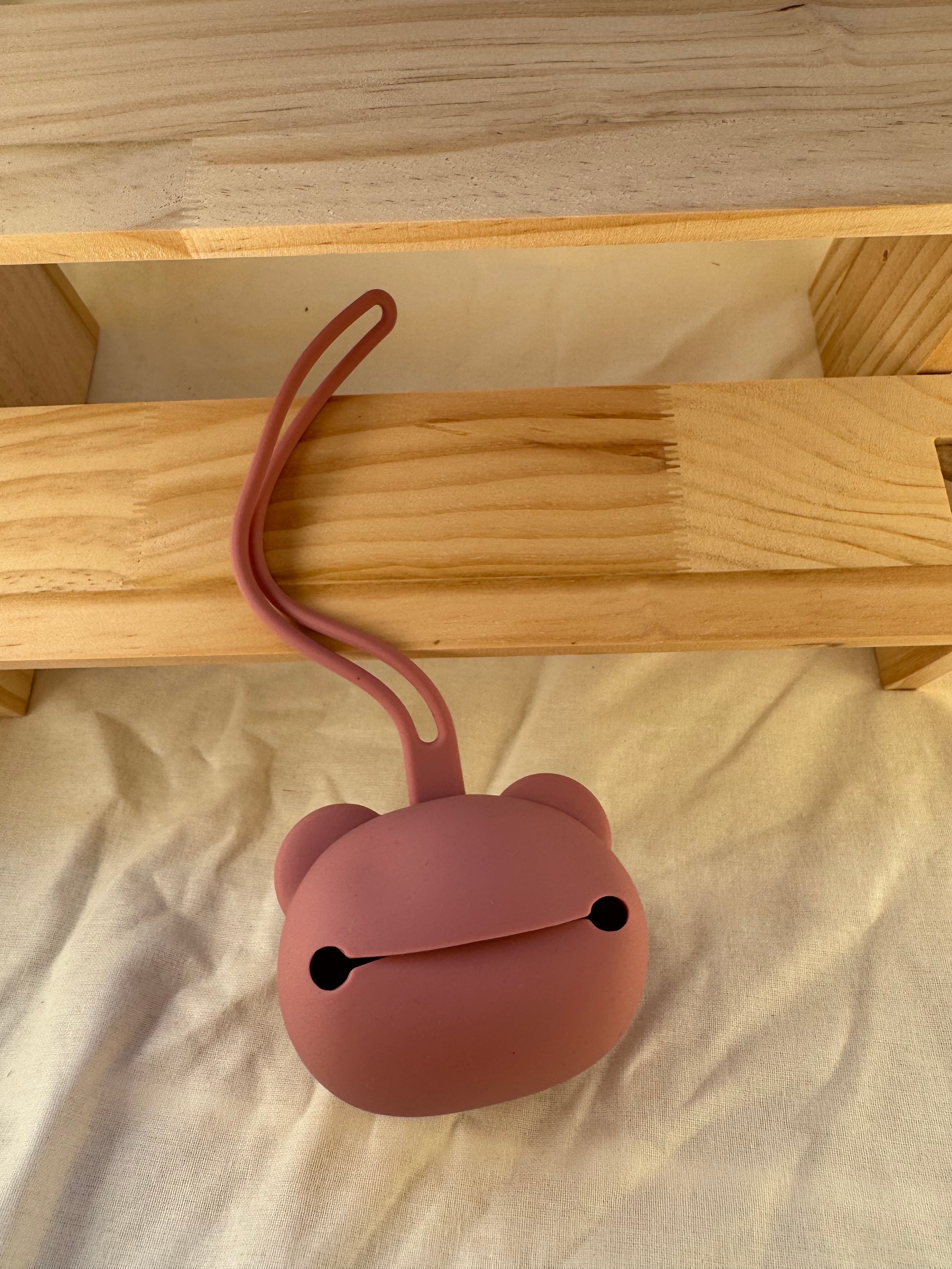 Porta chupete de silicona