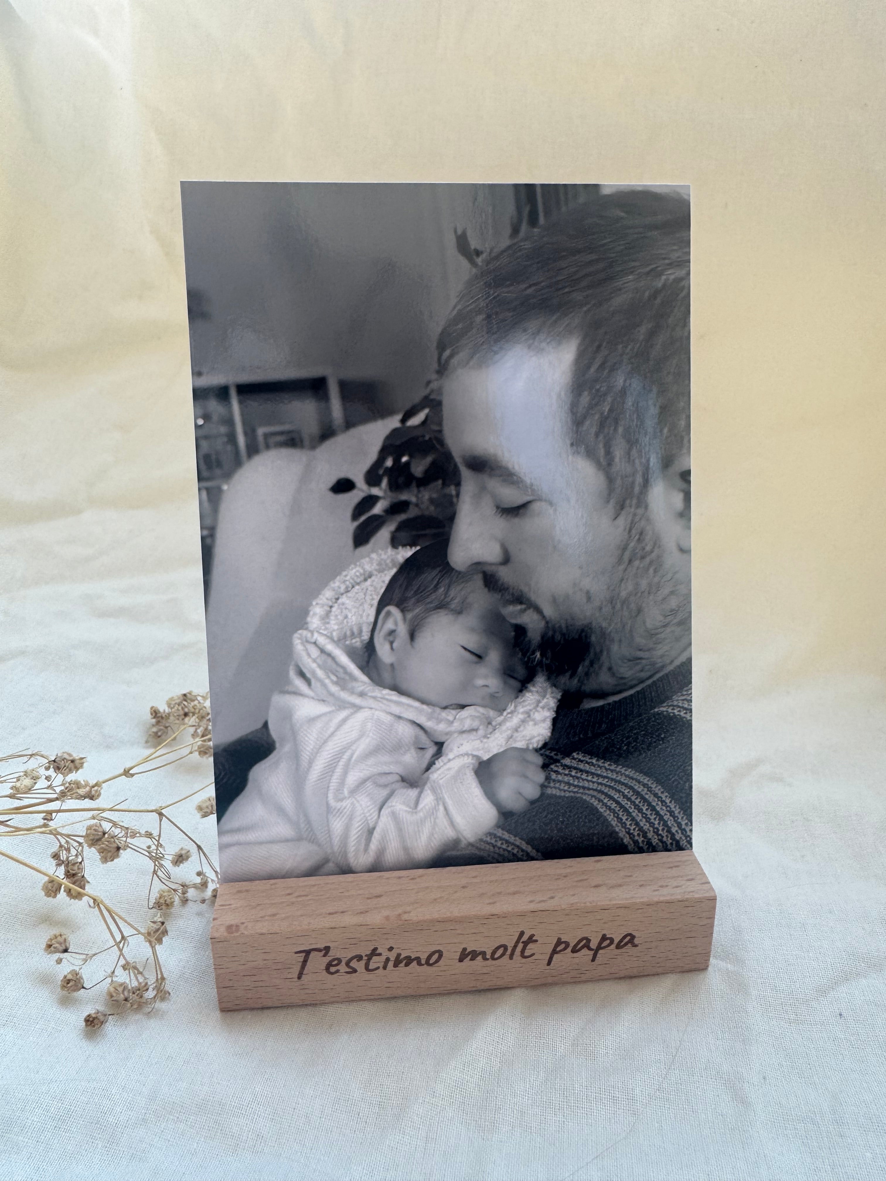 Porta fotos de madera