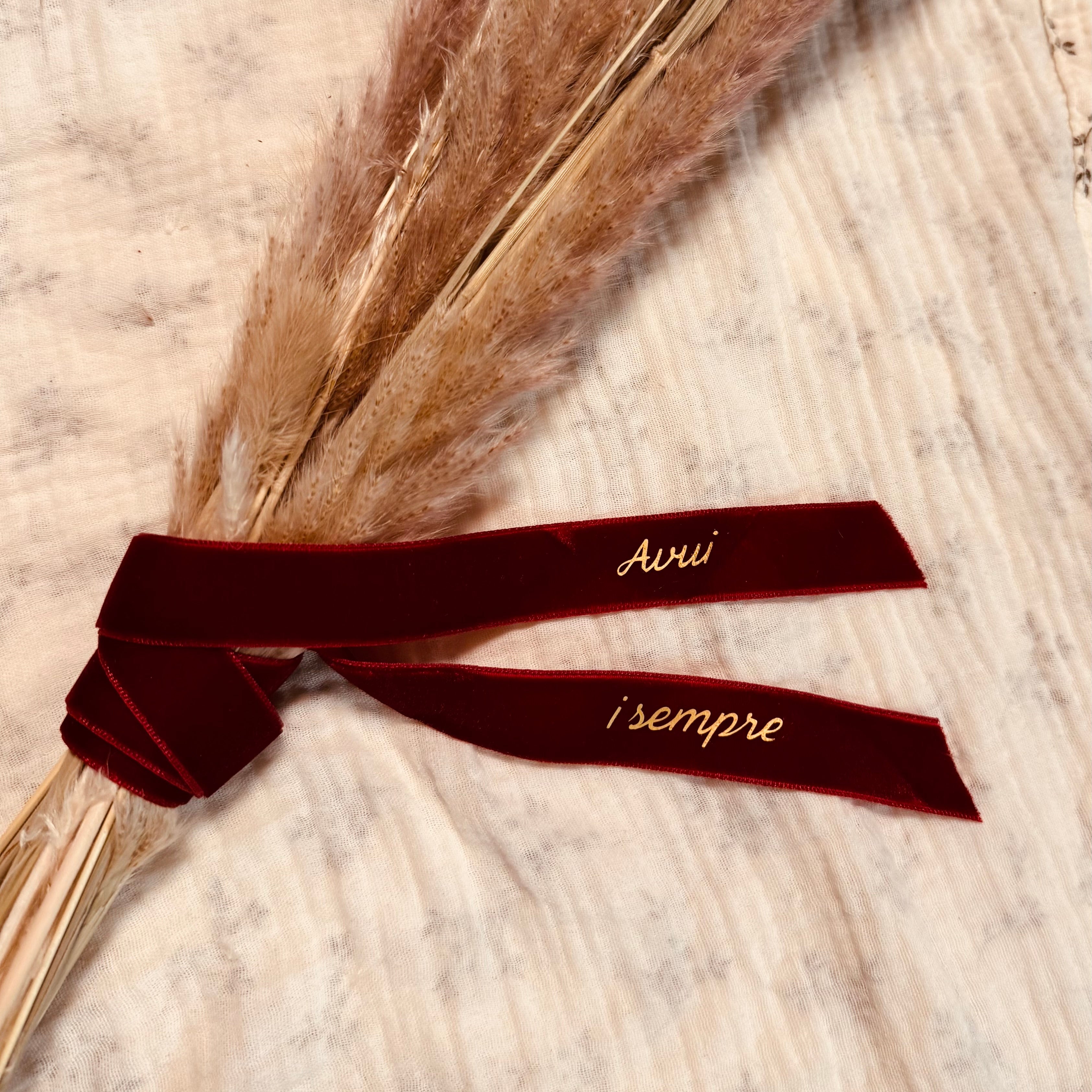 Cinta personalizada para ramo