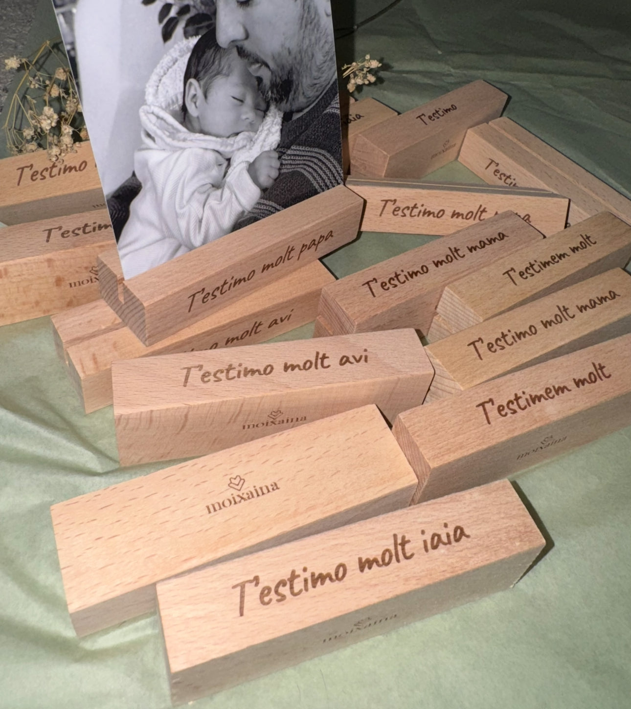 Porta fotos de madera