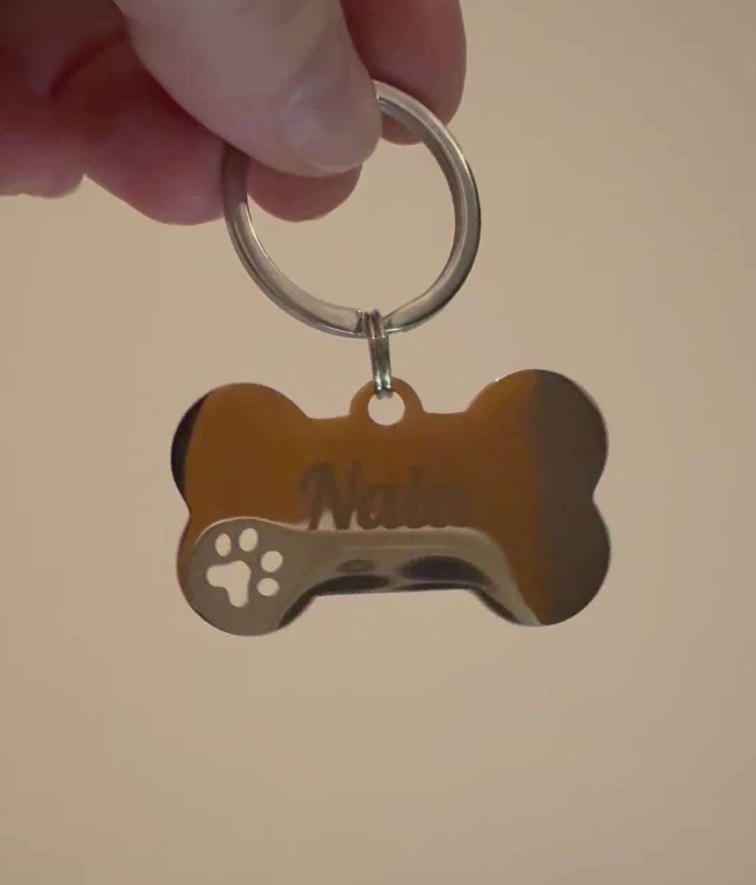 Placa personalizada para mascota